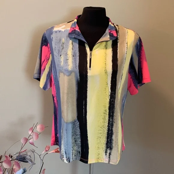 Multicolor Abstract Women's Top - Picture 1 of 5